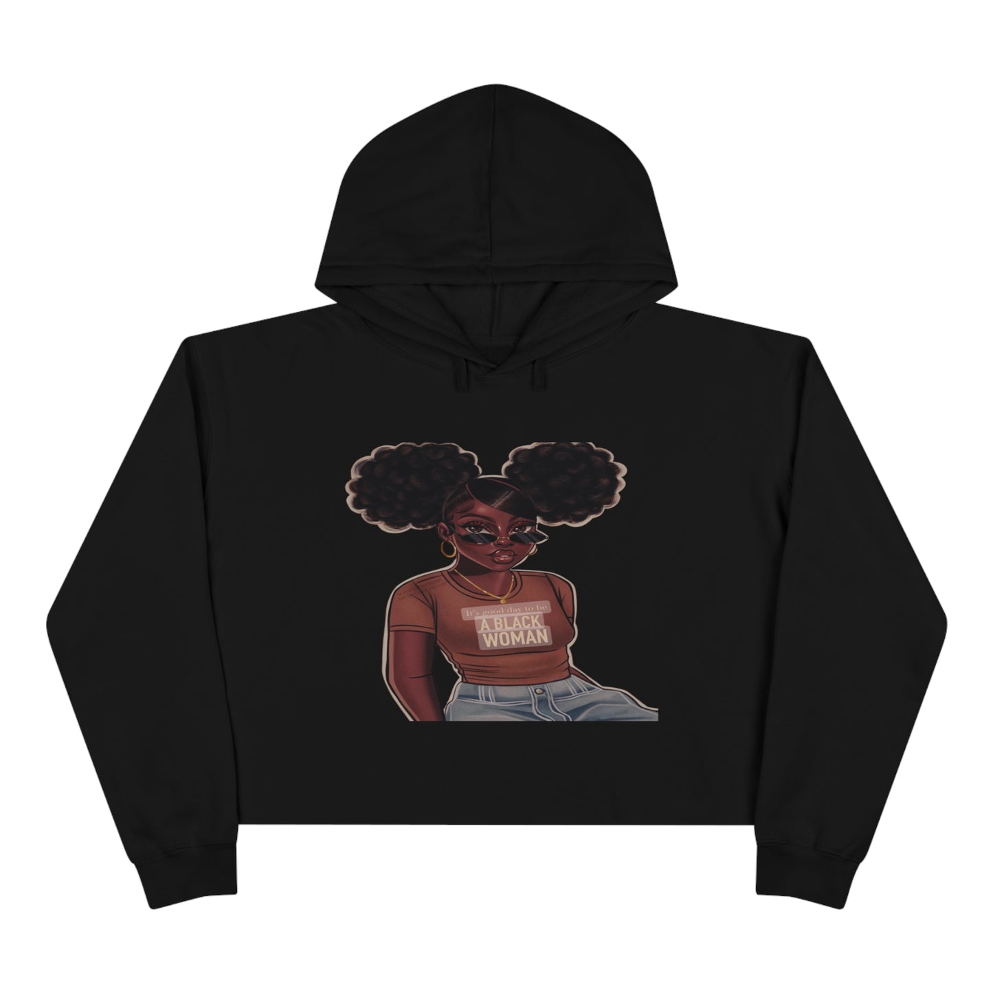 Black Girl's Magic Crop Hoodie