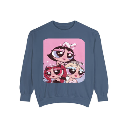 "Powerpuff Dream" Garment-Dyed Sweatshirt