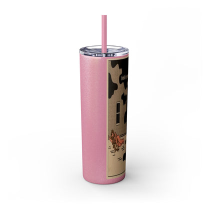 Starry Lights Skinny Tumbler with Straw, 20oz