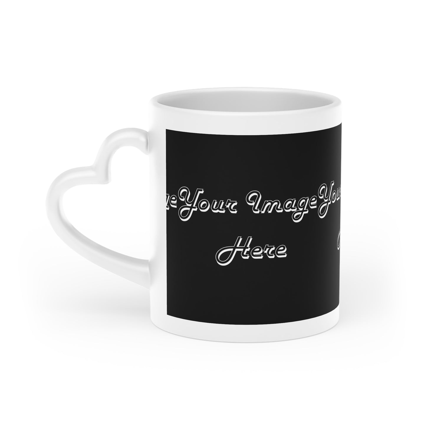 Personalized Heart-Shaped Mug