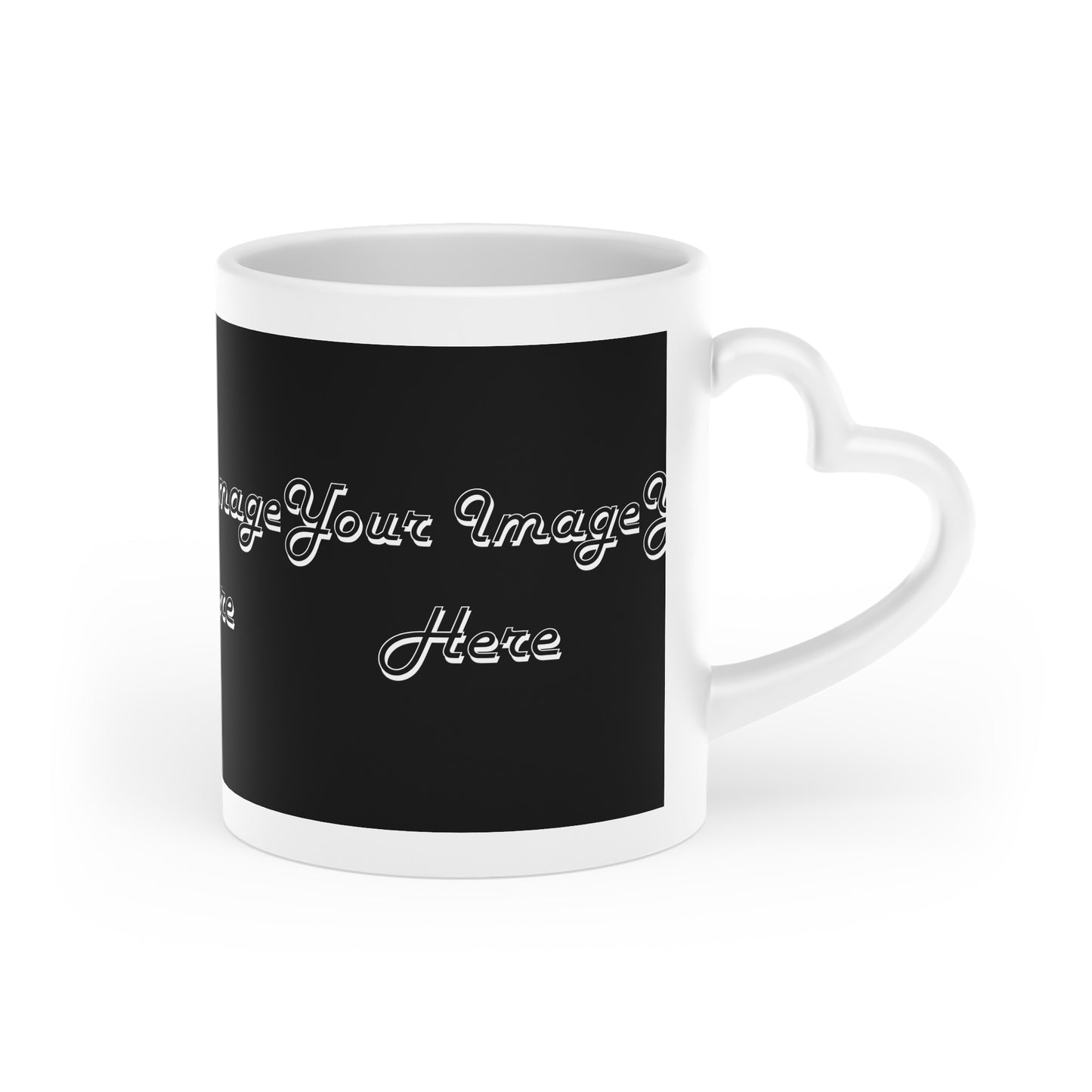 Personalized Heart-Shaped Mug