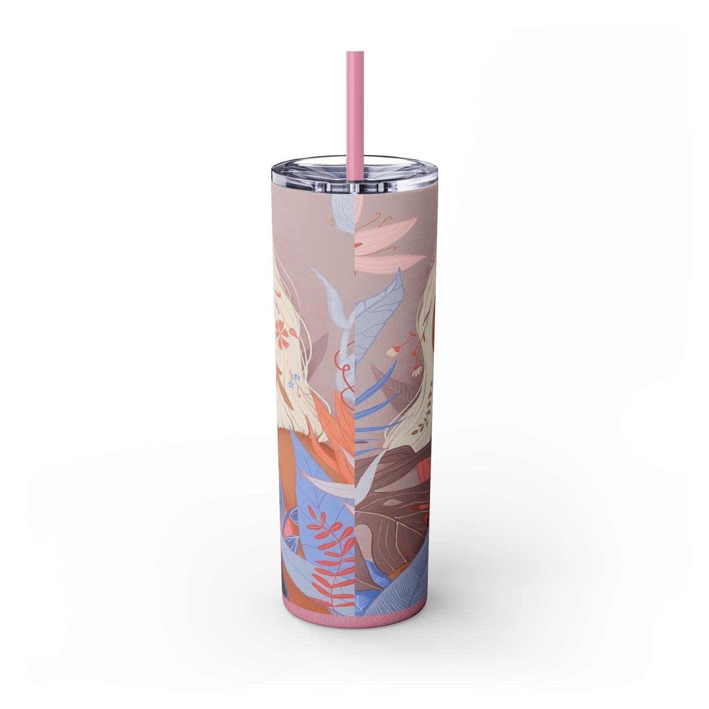 The Flower Girl Skinny Tumbler with Straw, 20oz