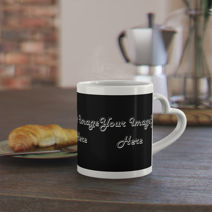 Personalized Heart-Shaped Mug