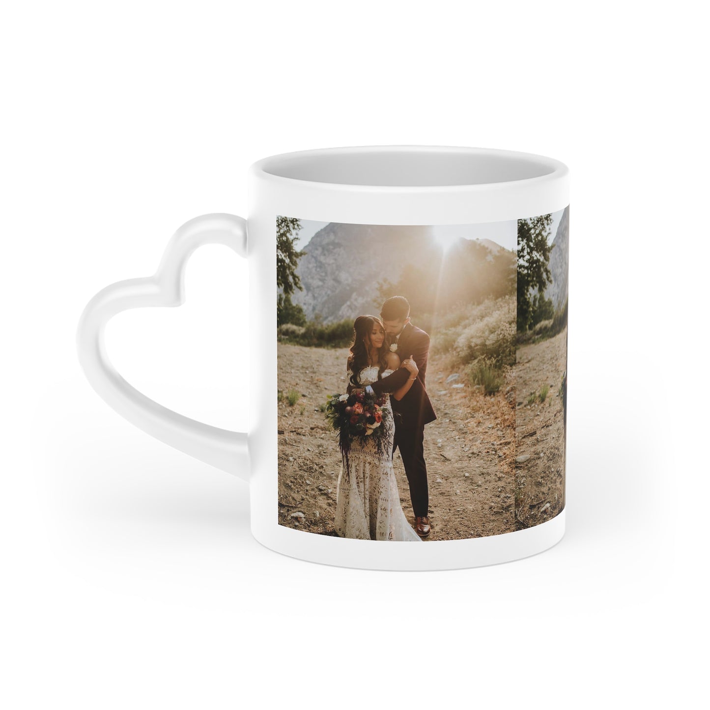 Personalized Heart-Shaped Mug