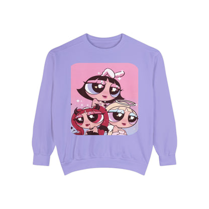 "Powerpuff Dream" Garment-Dyed Sweatshirt