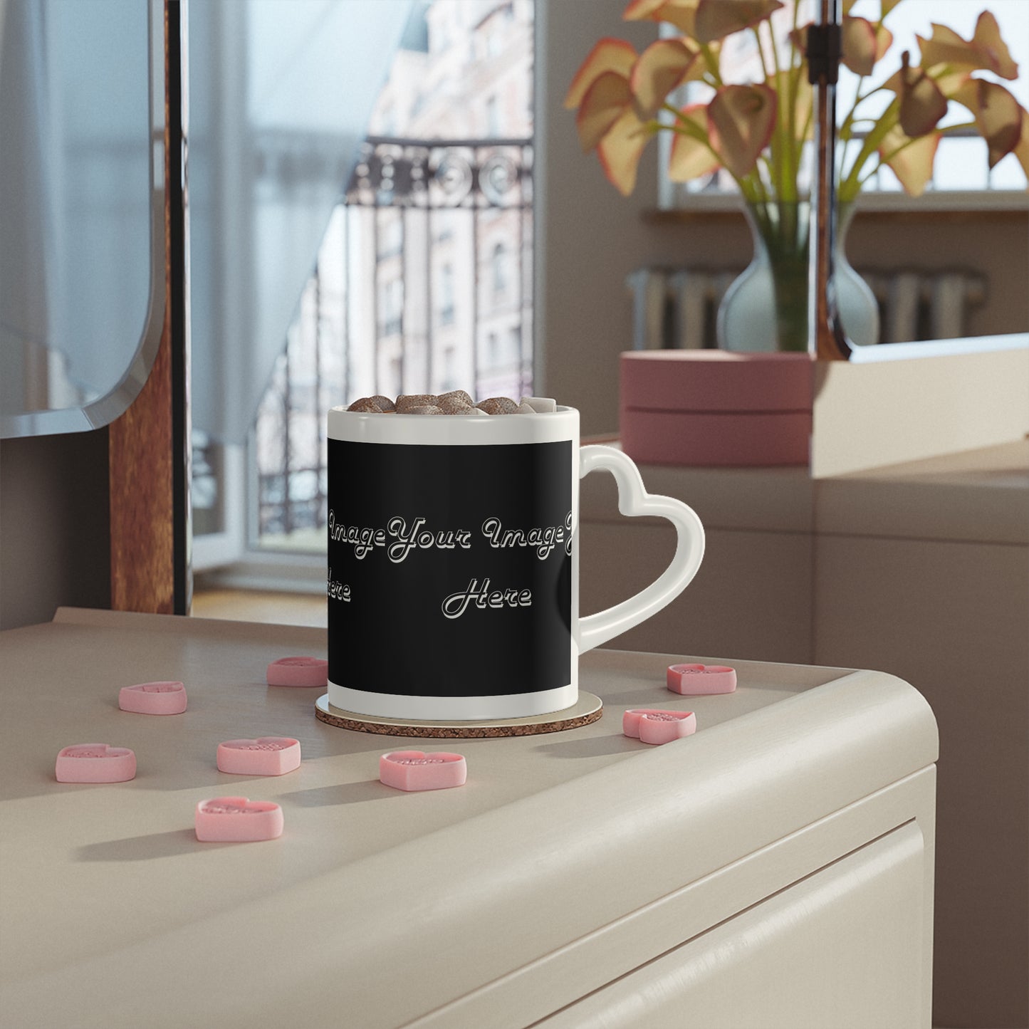 Personalized Heart-Shaped Mug