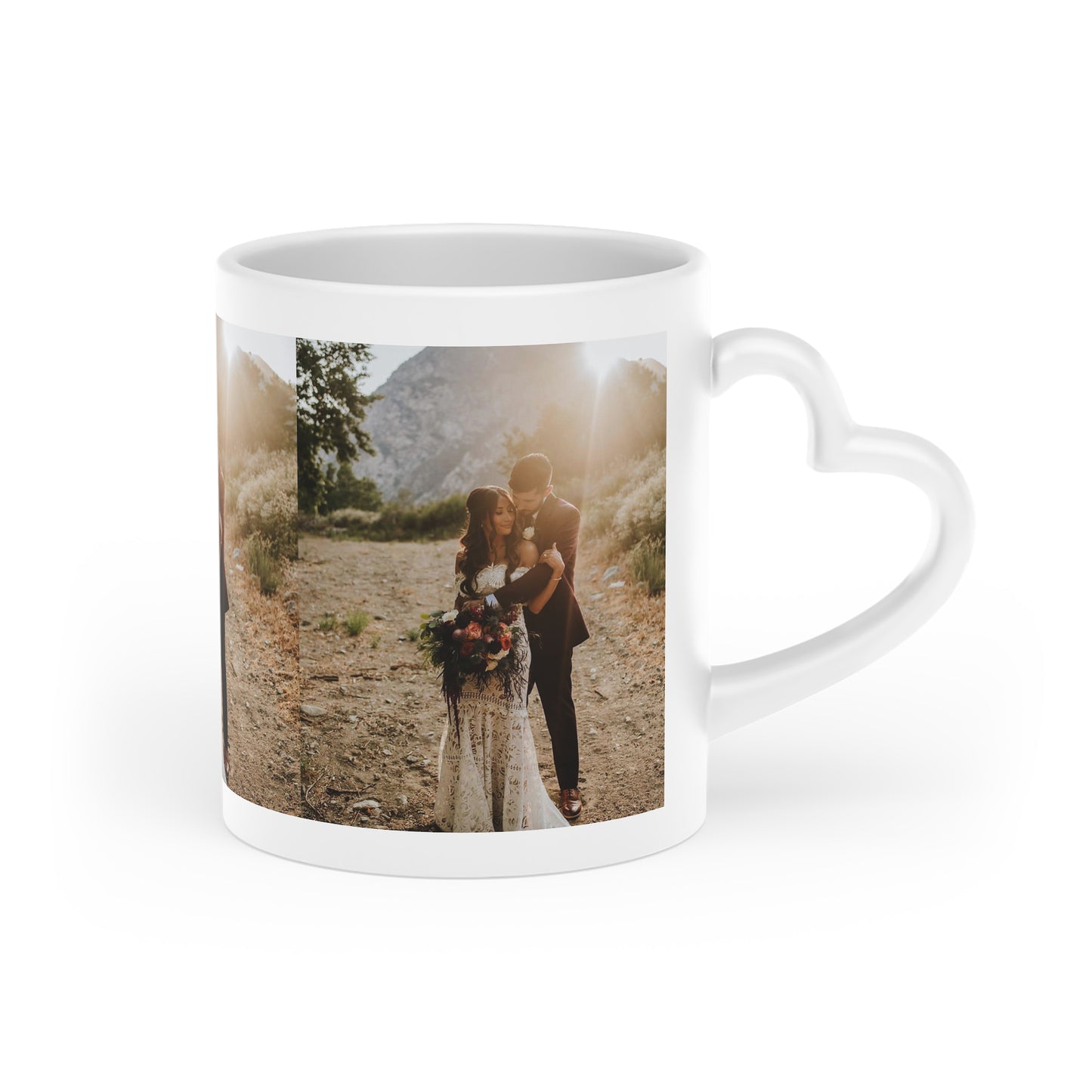 Personalized Heart-Shaped Mug