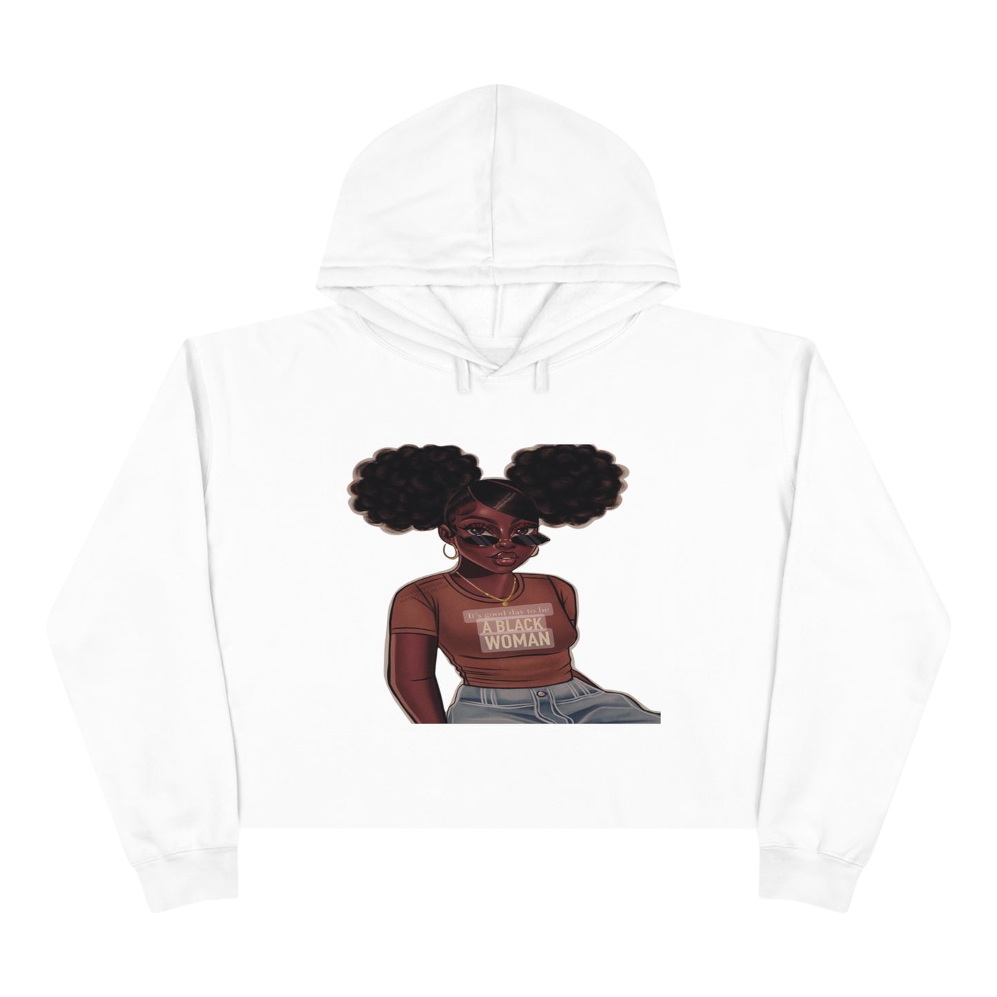 Black Girl's Magic Crop Hoodie