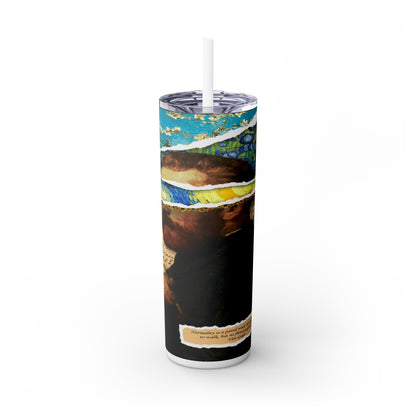 A Letter From Van Skinny Tumbler with Straw, 20oz