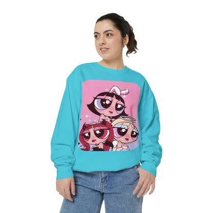 "Powerpuff Dream" Garment-Dyed Sweatshirt