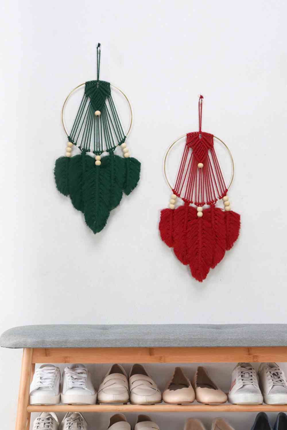 Feather Macrame Wall Hanging Decor