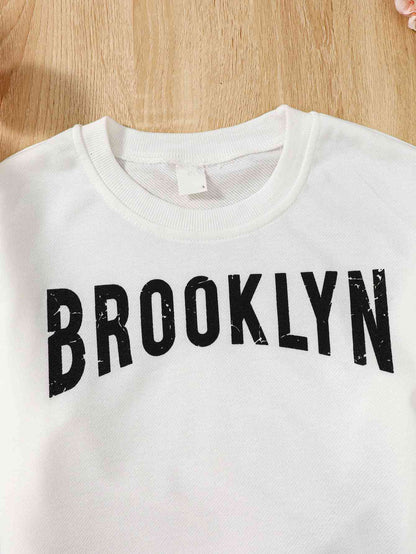 BROOKLYN Graphic Sweatshirt and Joggers Set