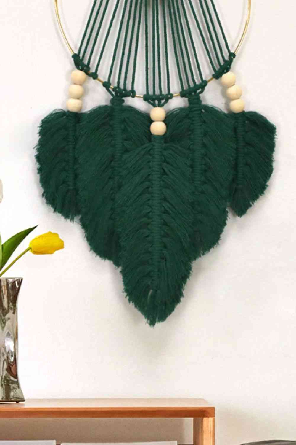 Feather Macrame Wall Hanging Decor