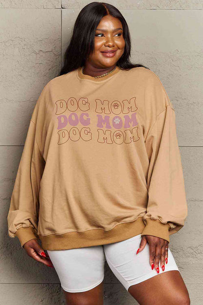 Simply Love Simply Love Full Size Graphic DOG MOM Sweatshirt