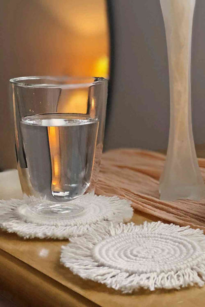 10" Macrame Round Cup Mat