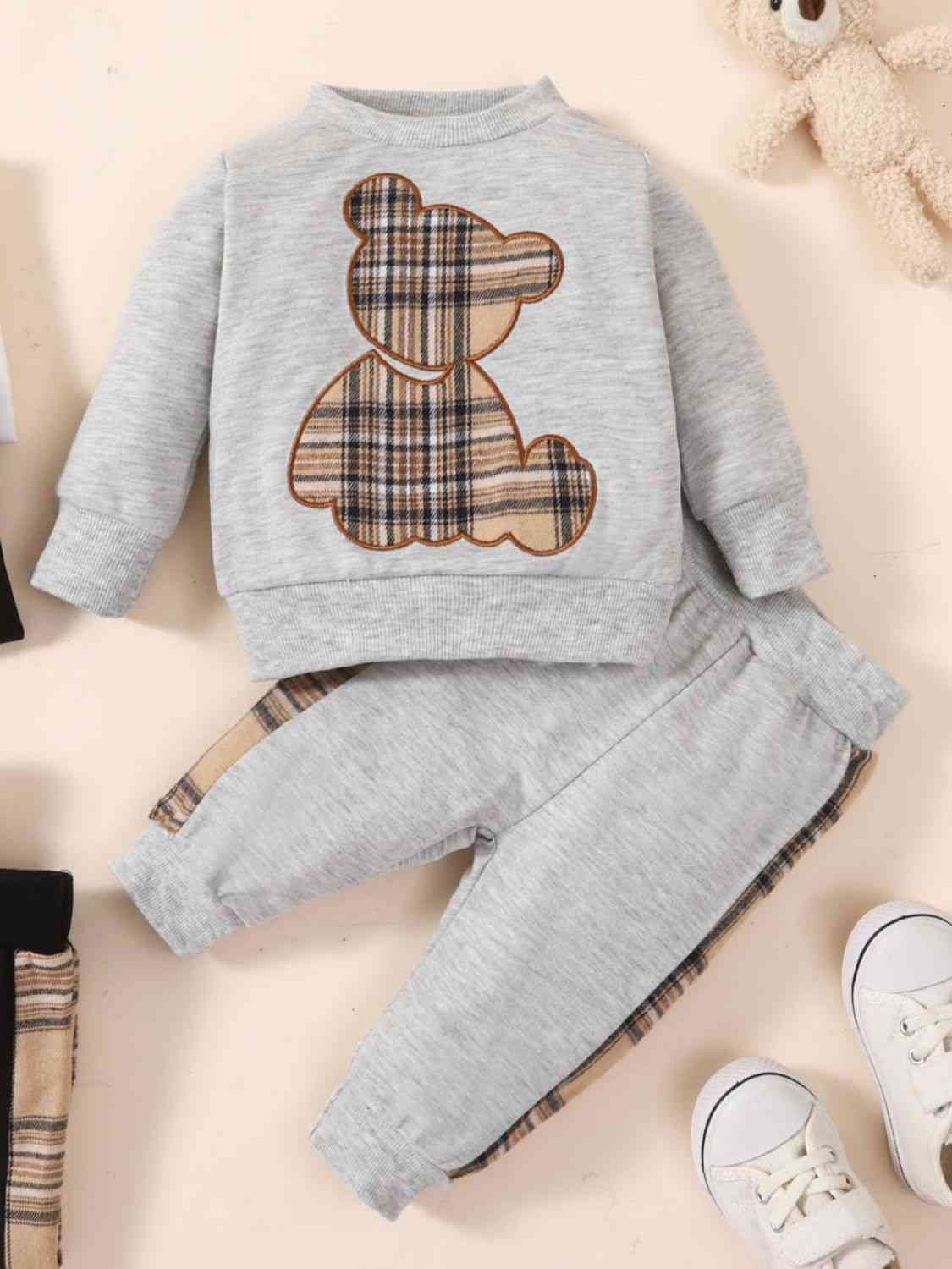 Baby Bear Graphic Sweatshirt and Joggers Set