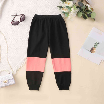 Kids Graphic Cropped Sweatshirt and Joggers Set