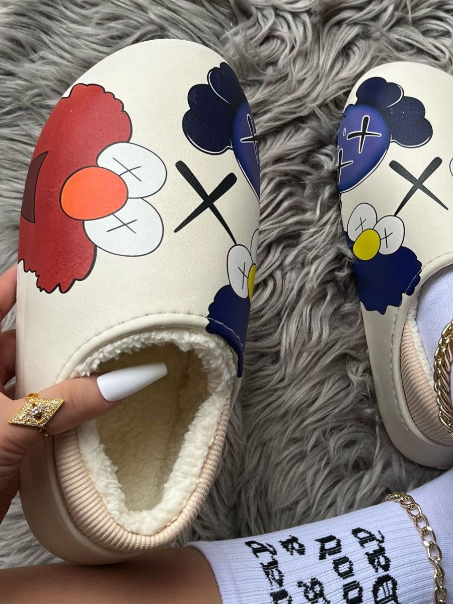 Walking On Sesame Street Plush Patchwork Flats